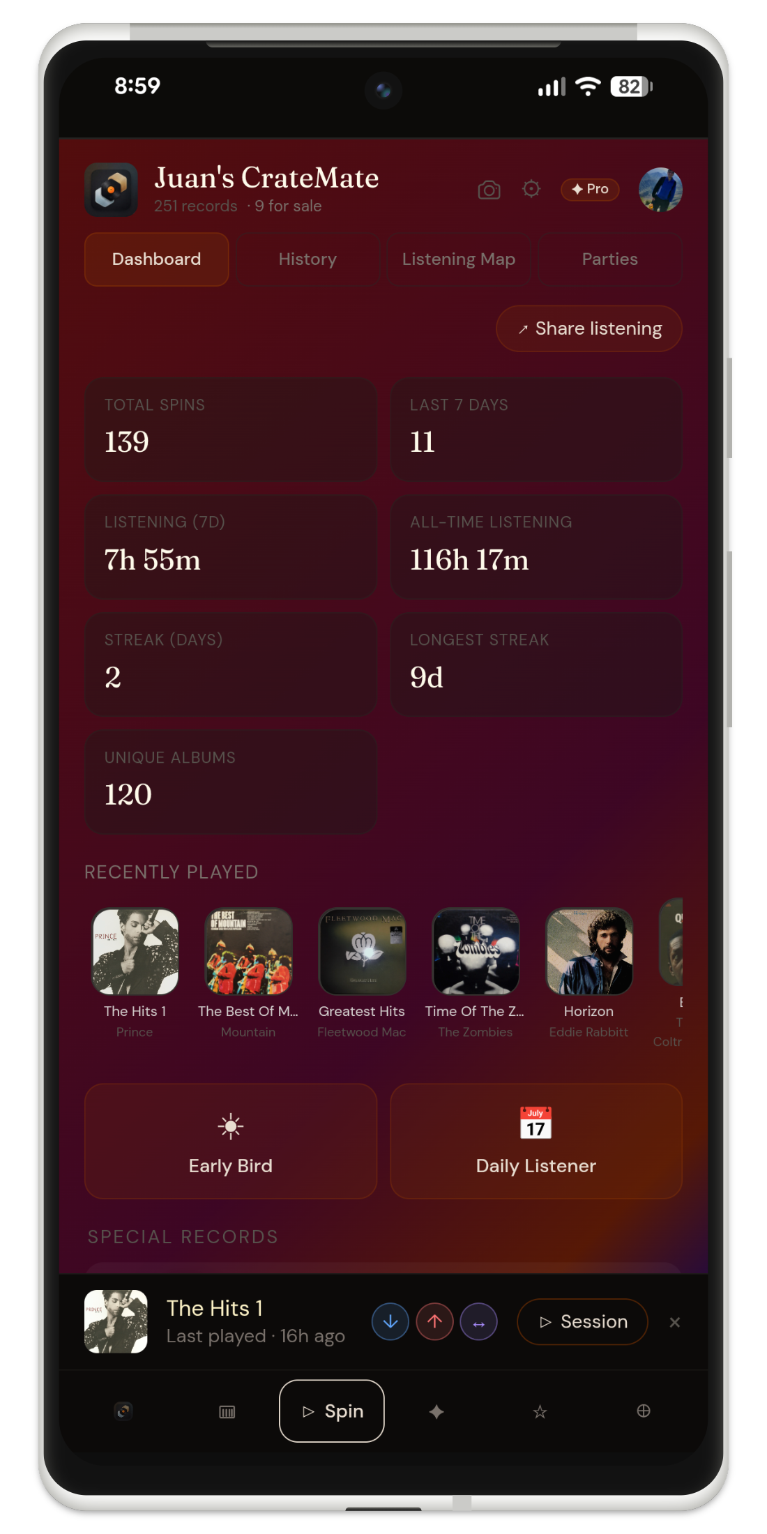 Spin Dashboard